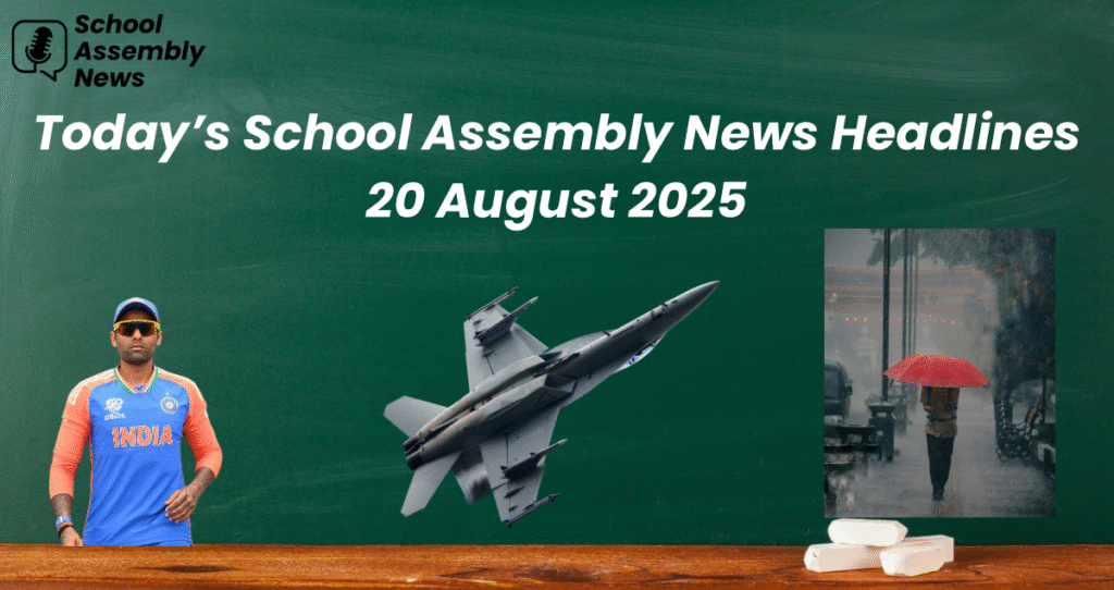 School Assembly News Headlines 20 Aug 2025