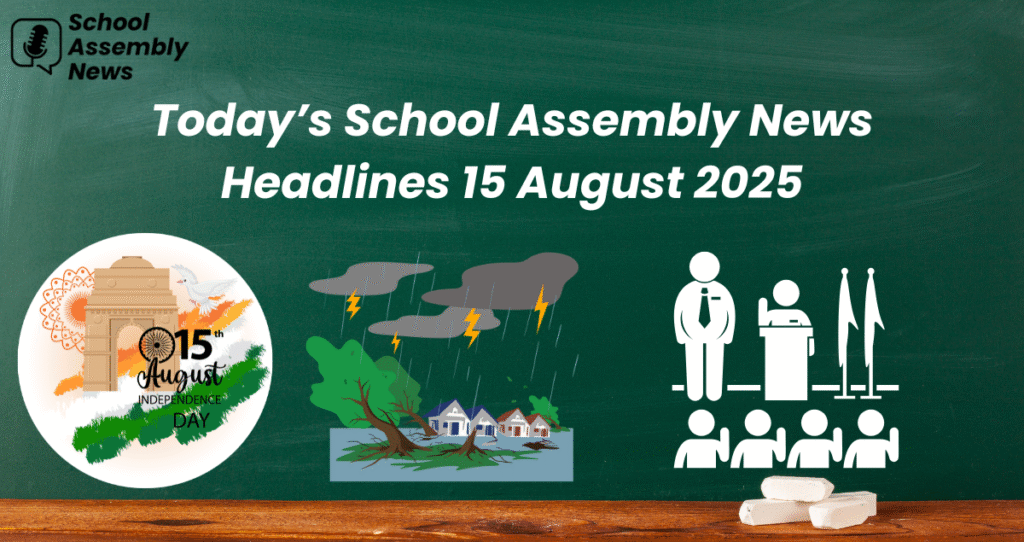 Today’s School Assembly News Headlines 15 August 2025
