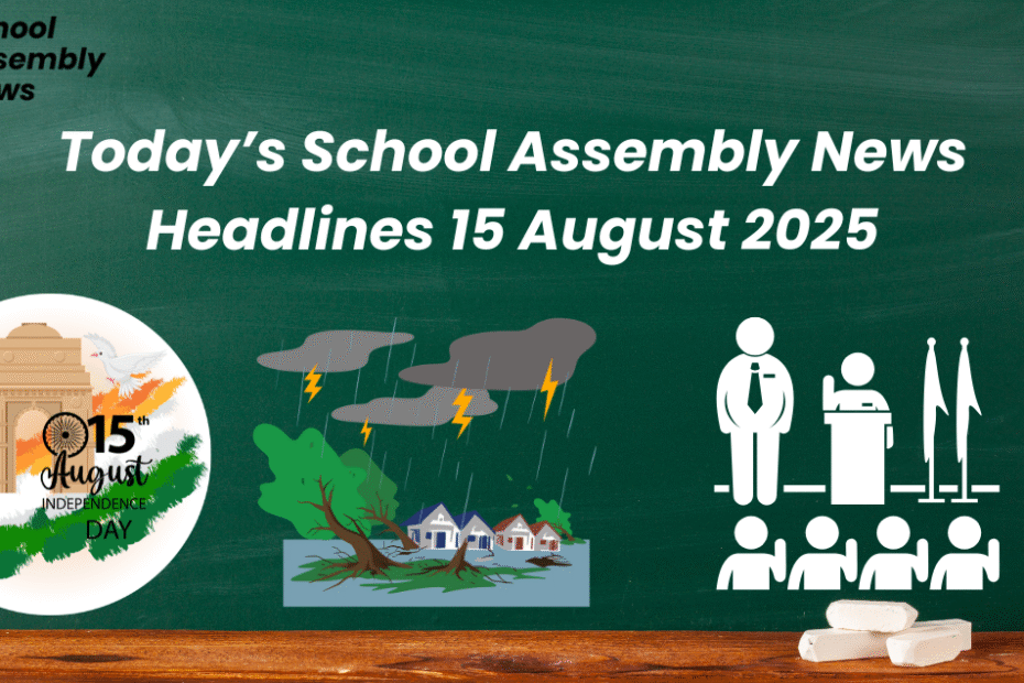 Today’s School Assembly News Headlines 15 August 2025