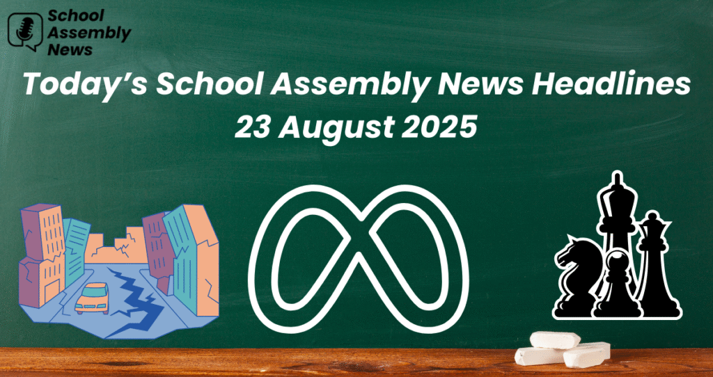 Today’s School Assembly News Headlines 23 August 2025